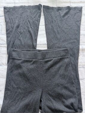 Aerie Leggings S | Gray Ribbed Flare Lounge